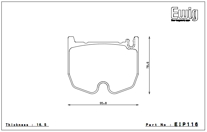 Endless Brake Pad Set EIP116 MX72