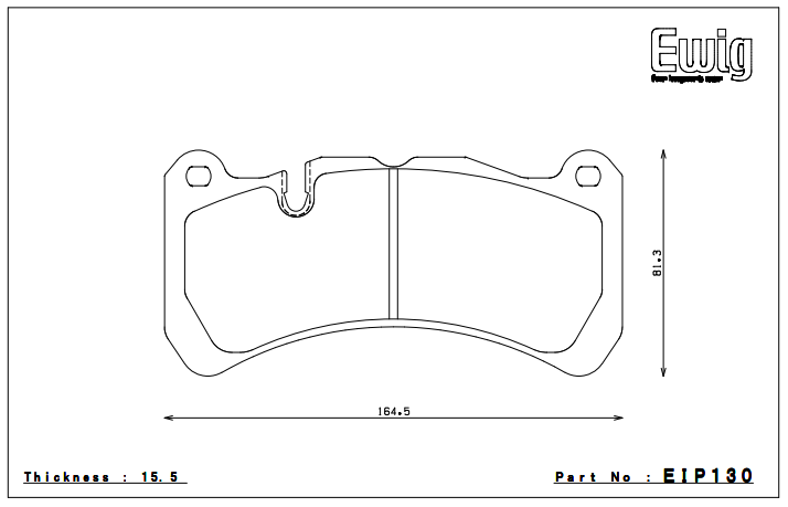 Endless Brake Pad Set EIP130 MX72