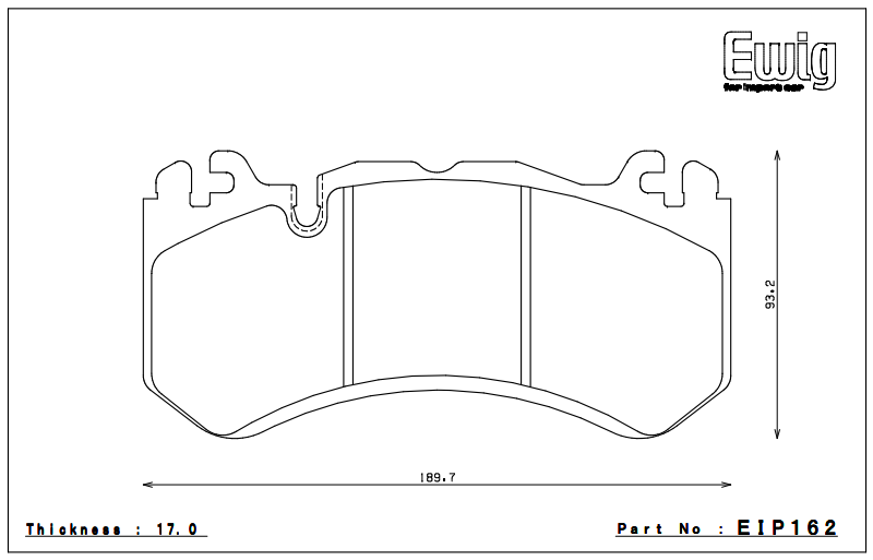 Endless Brake Pad Set EIP162 MX72