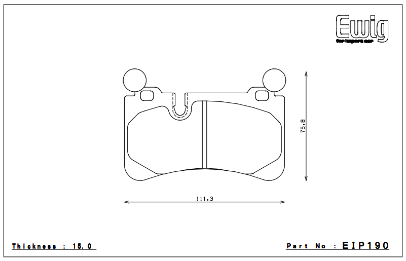 Endless Brake Pad Set EIP190 MP