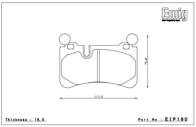 Endless Brake Pad Set EIP190 MX72