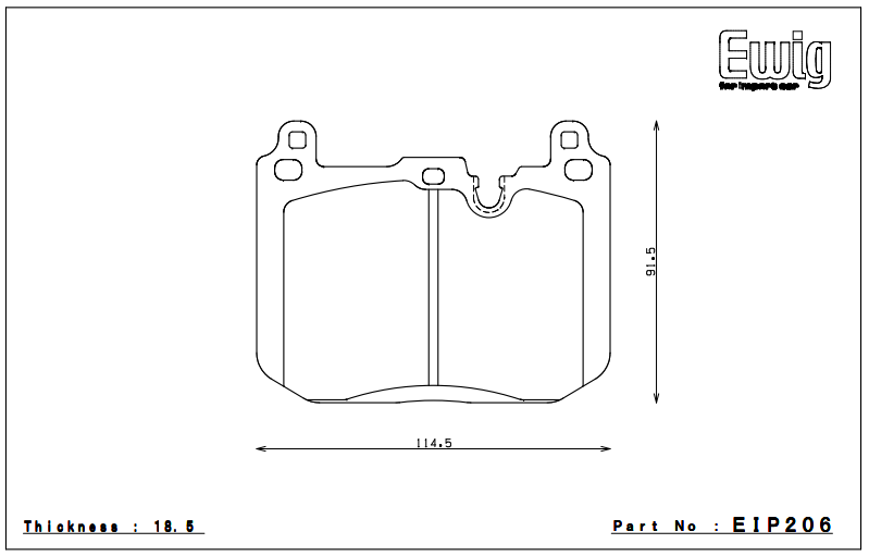 Endless Brake Pad Set EIP206 MX72