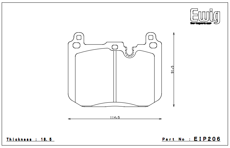 Endless Brake Pad Set EIP206 MXPL