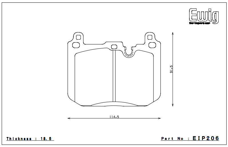 Endless Brake Pad Set EIP206 S580