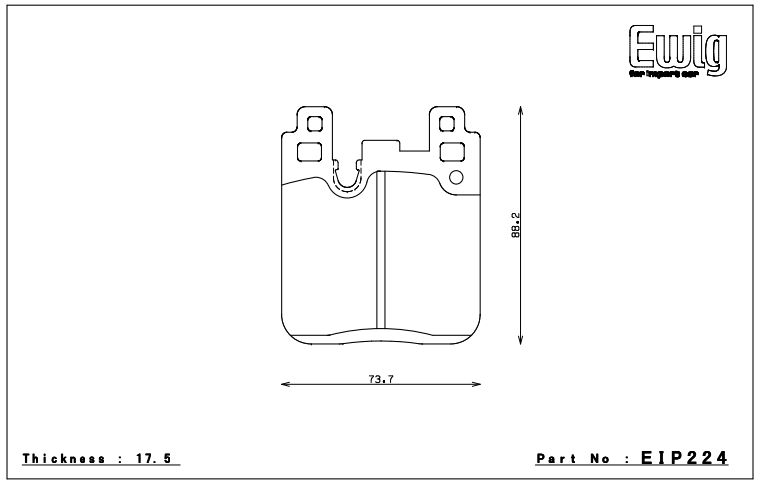 Endless Brake Pad Set EIP224 MX72