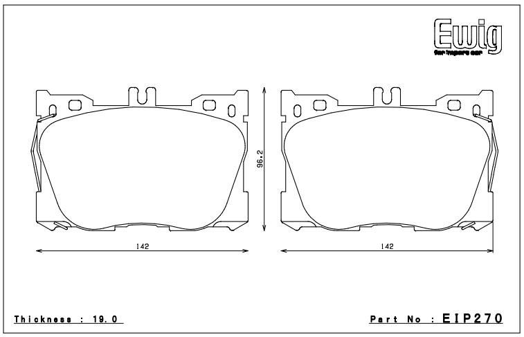 Endless Brake Pad Set EIP270 MX72