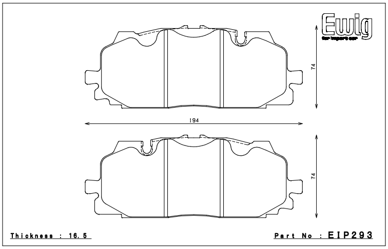 Endless Brake Pad Set EIP293 MP