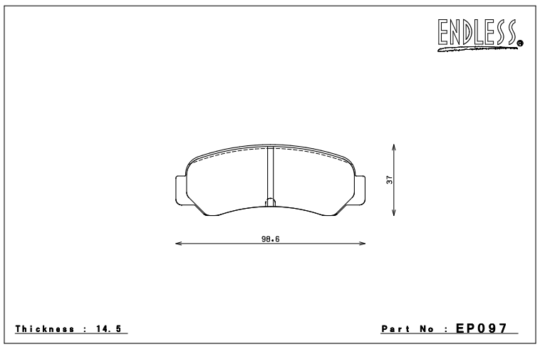 Endless Brake Pad Set EP097 PC35