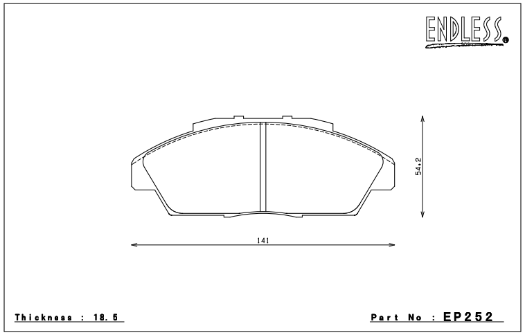 Endless Brake Pad Set EP252 MP