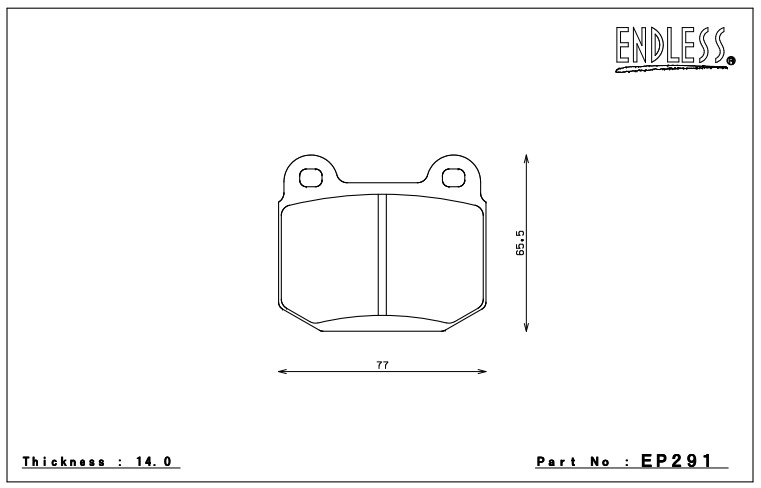 Endless Brake Pad Set EP291 CCRG