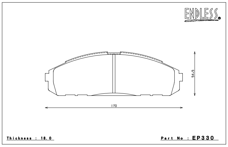 Endless Brake Pad Set EP330 MP