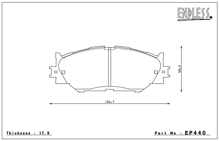 Endless Brake Pad Set EP440 MP