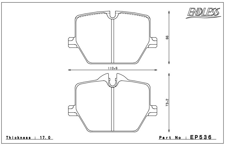 Endless Brake Pad Set EP536 MXPL