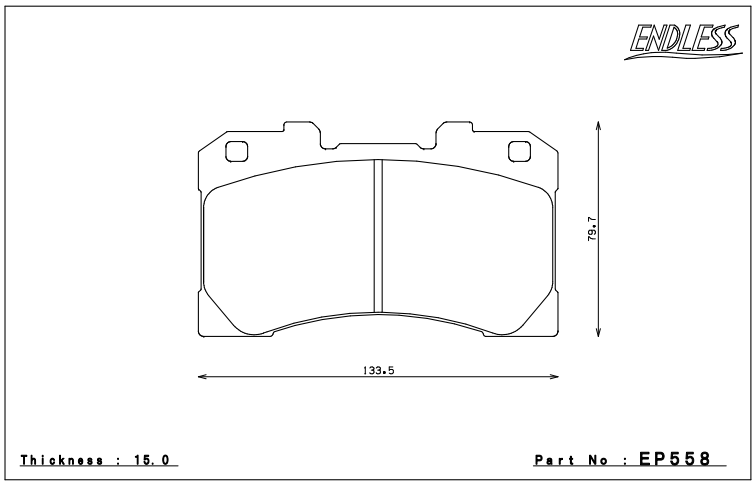 Endless Brake Pad Set EP558 ME20