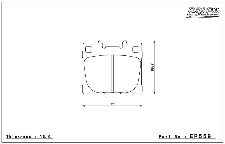 Endless Brake Pad Set EP559 ME22