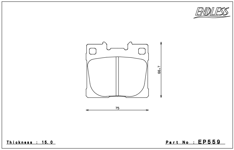 Endless Brake Pad Set EP559 MX72