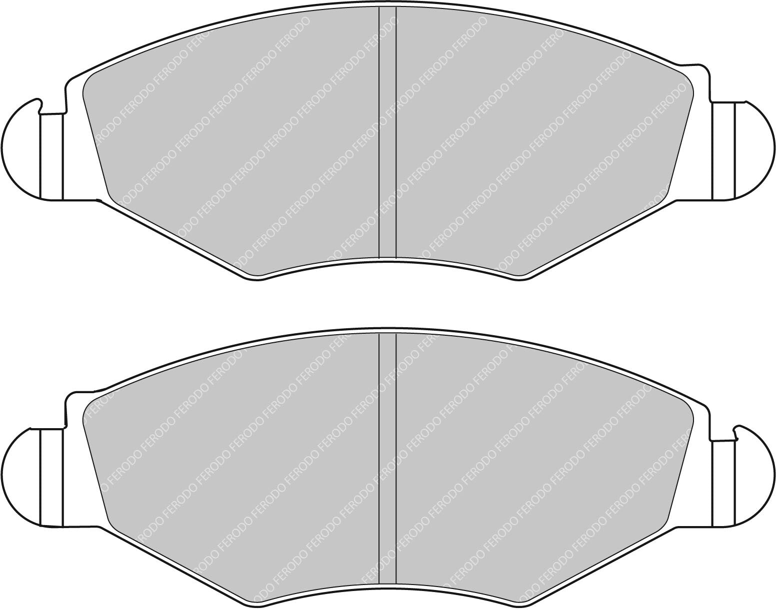 Ferodo Brake Pad Set FCP1378H DS2500