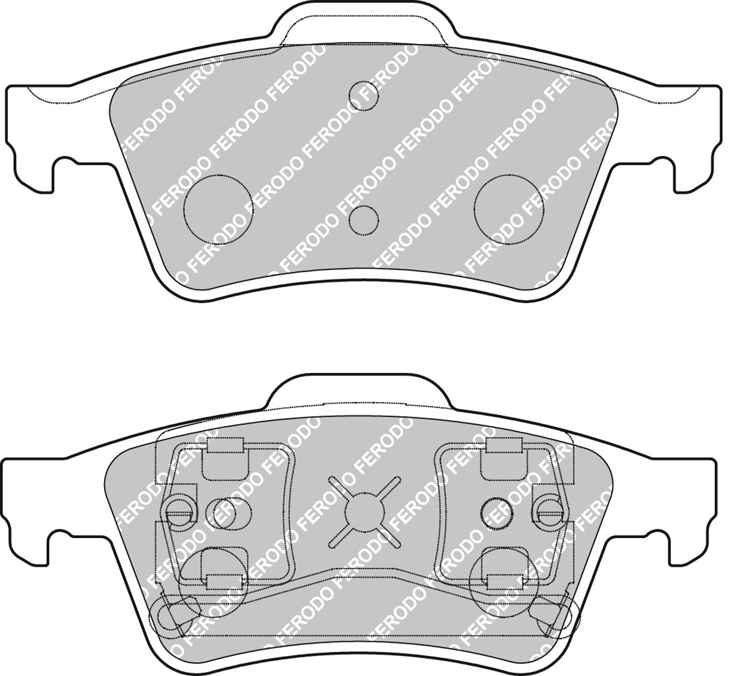 Ferodo Brake Pad Set FCP1540H DS2500