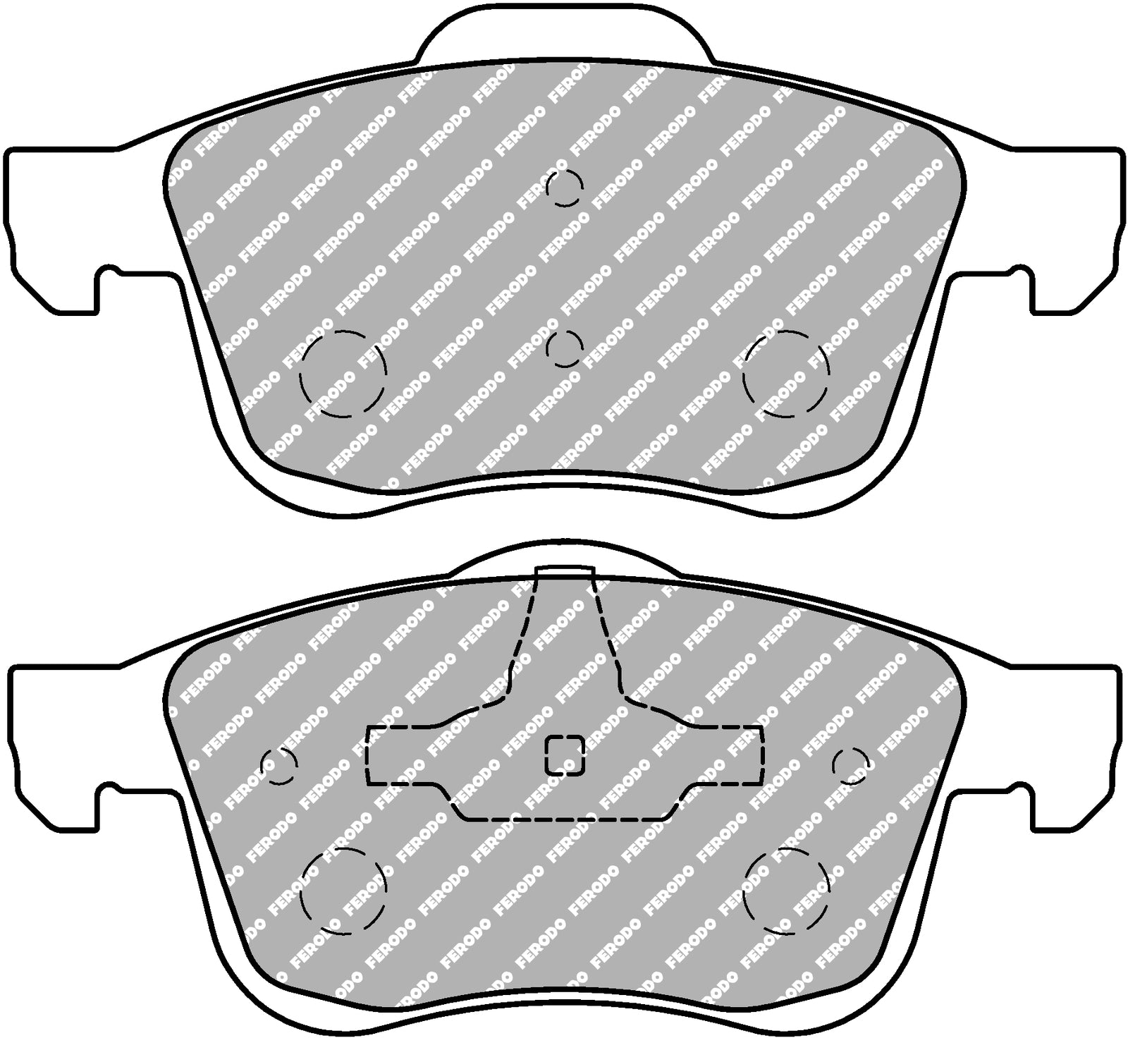 Ferodo Brake Pad Set FCP1805H DS2500