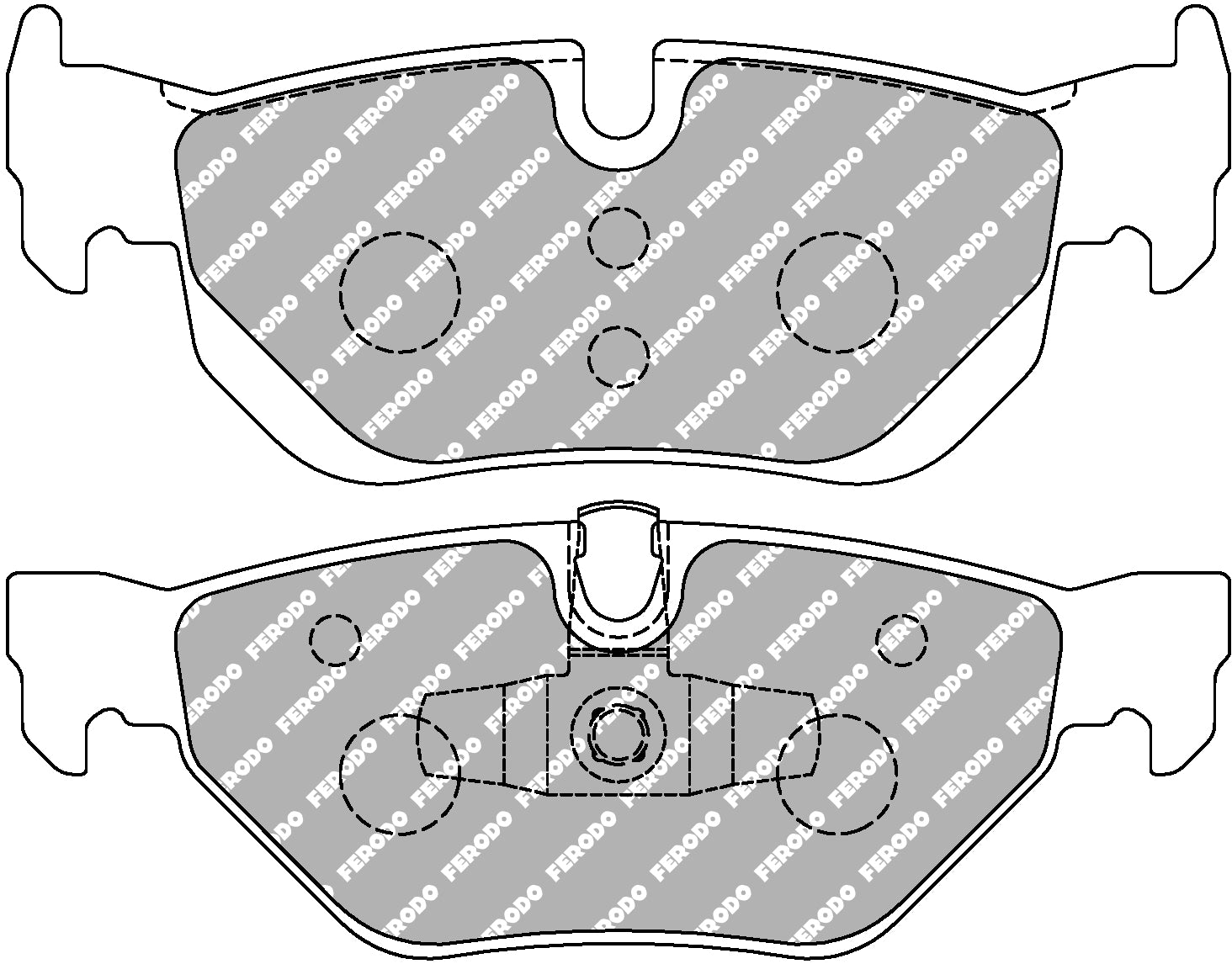 Ferodo Brake Pad Set FCP1807H DS2500