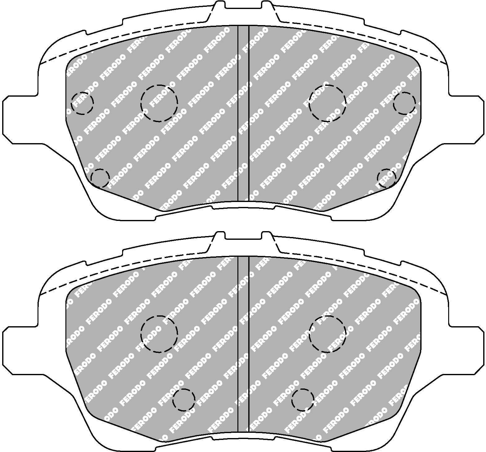 Ferodo Brake Pad Set FCP4612H DS2500