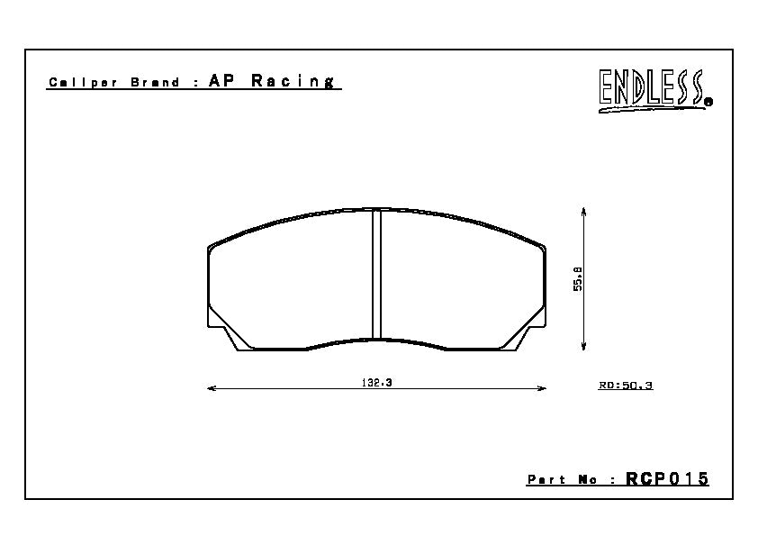Endless Brake Pad Set RCP015 ME20 17mm