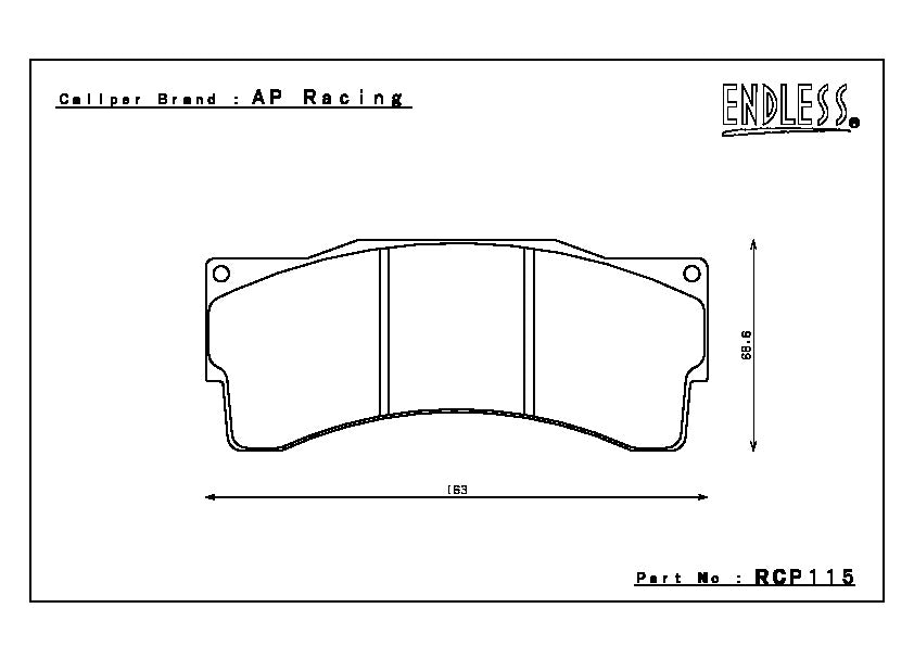 Endless Brake Pad Set RCP115 S330