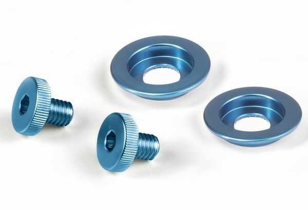 Spare visor screw kit for ST5 Helmets [Colour: Blue]