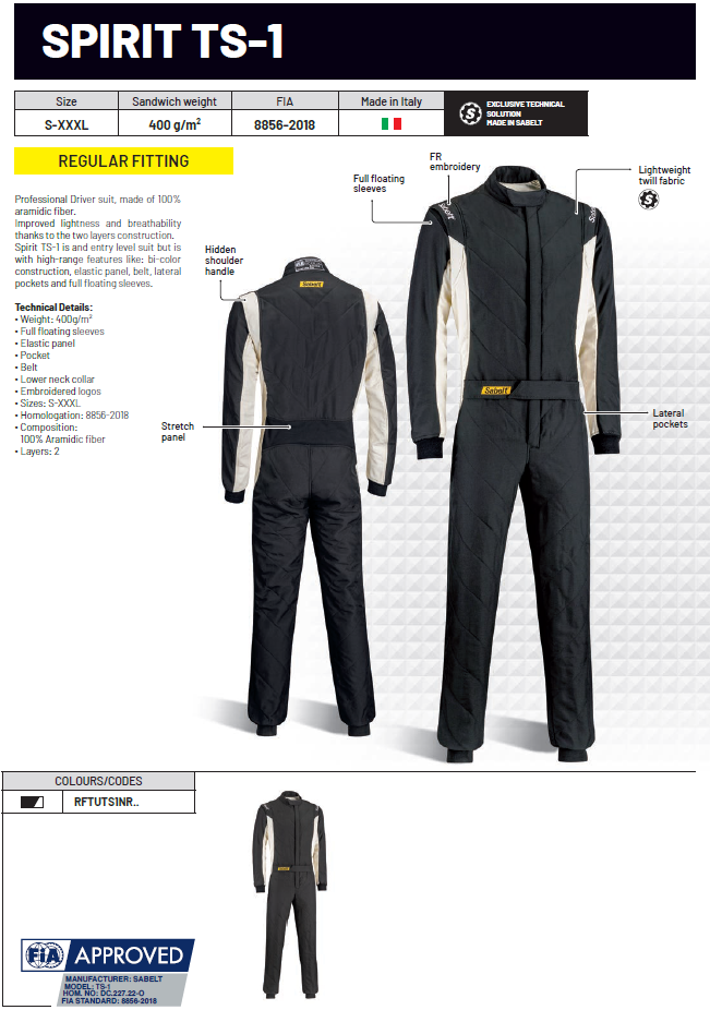 Sabelt Race Suits