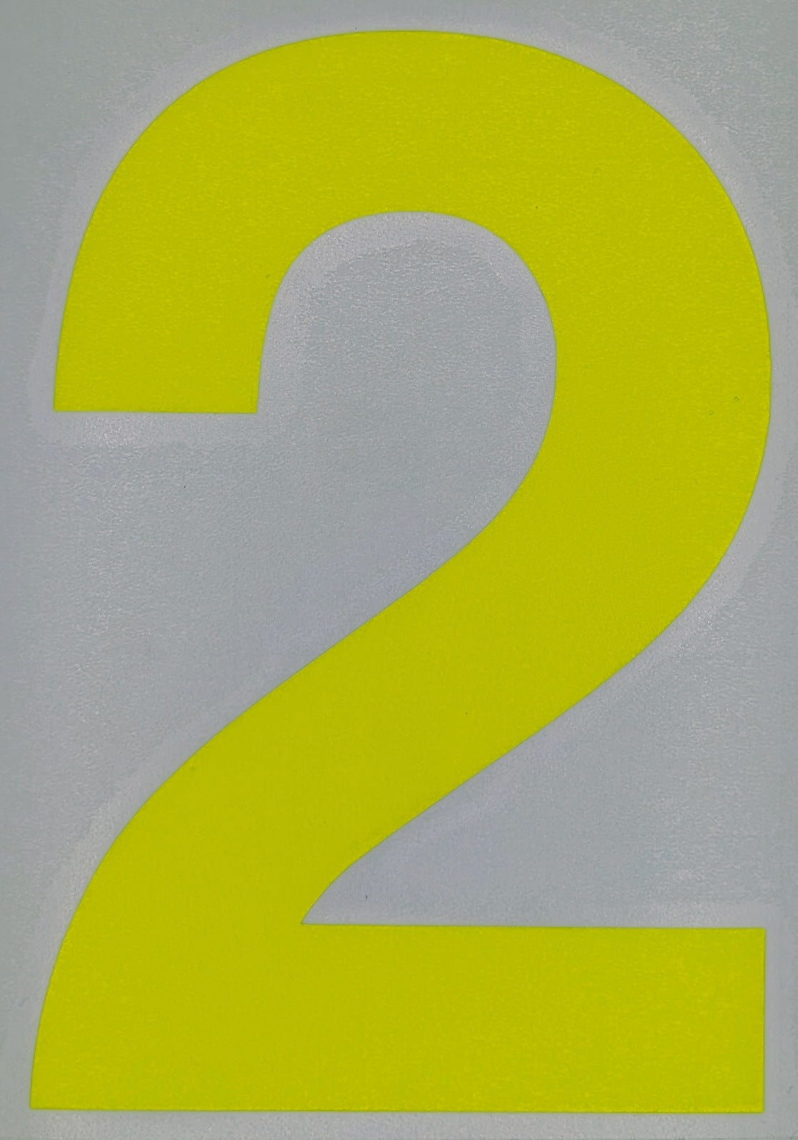 Motorsport Australia Fluro Window Number Stickers [Number: '2']