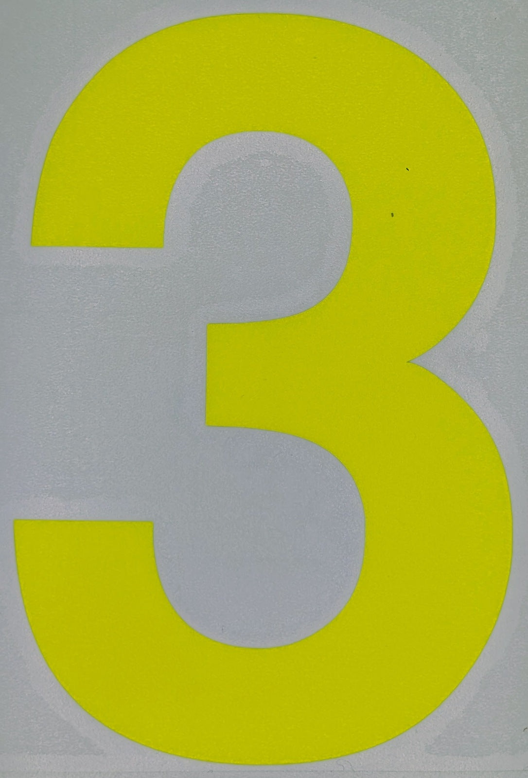 Motorsport Australia Fluro Window Number Stickers [Number: '3']