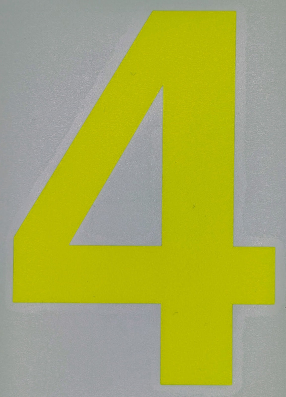 Motorsport Australia Fluro Window Number Stickers [Number: '4']