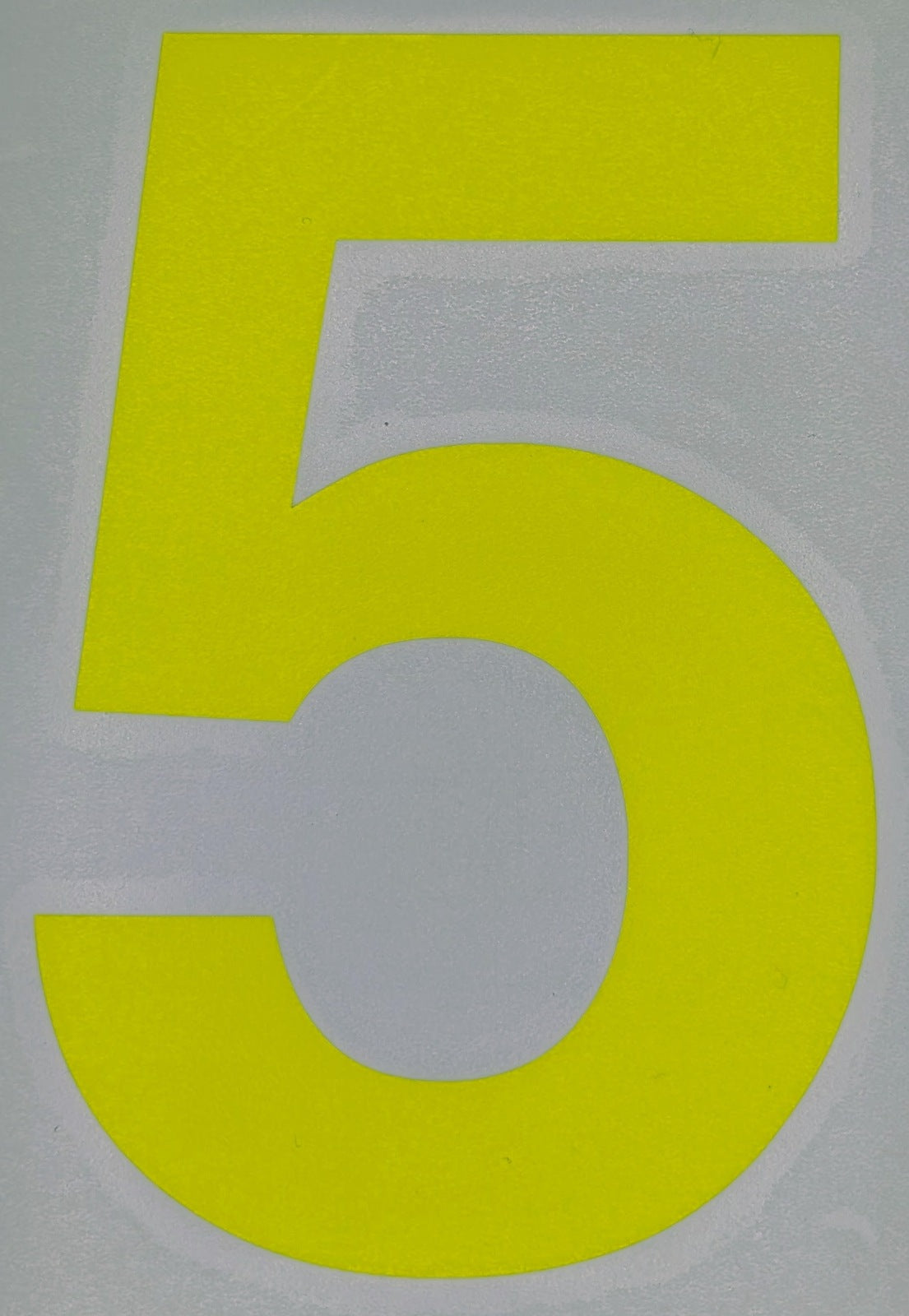 Motorsport Australia Fluro Window Number Stickers [Number: '5']
