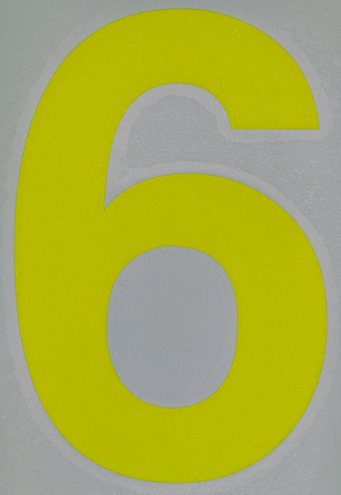 Motorsport Australia Fluro Window Number Stickers [Number: '6']