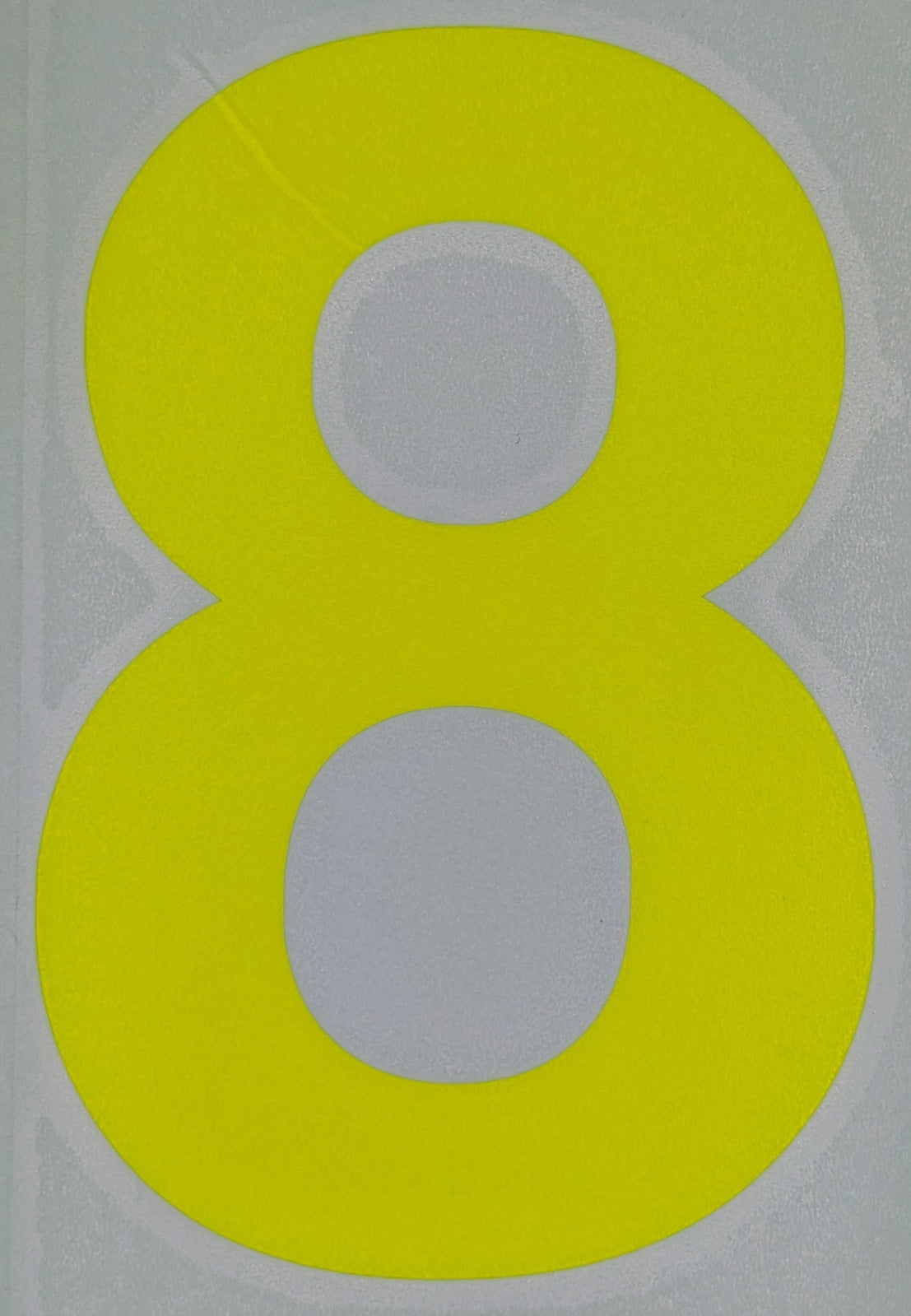 Motorsport Australia Fluro Window Number Stickers [Number: '8']